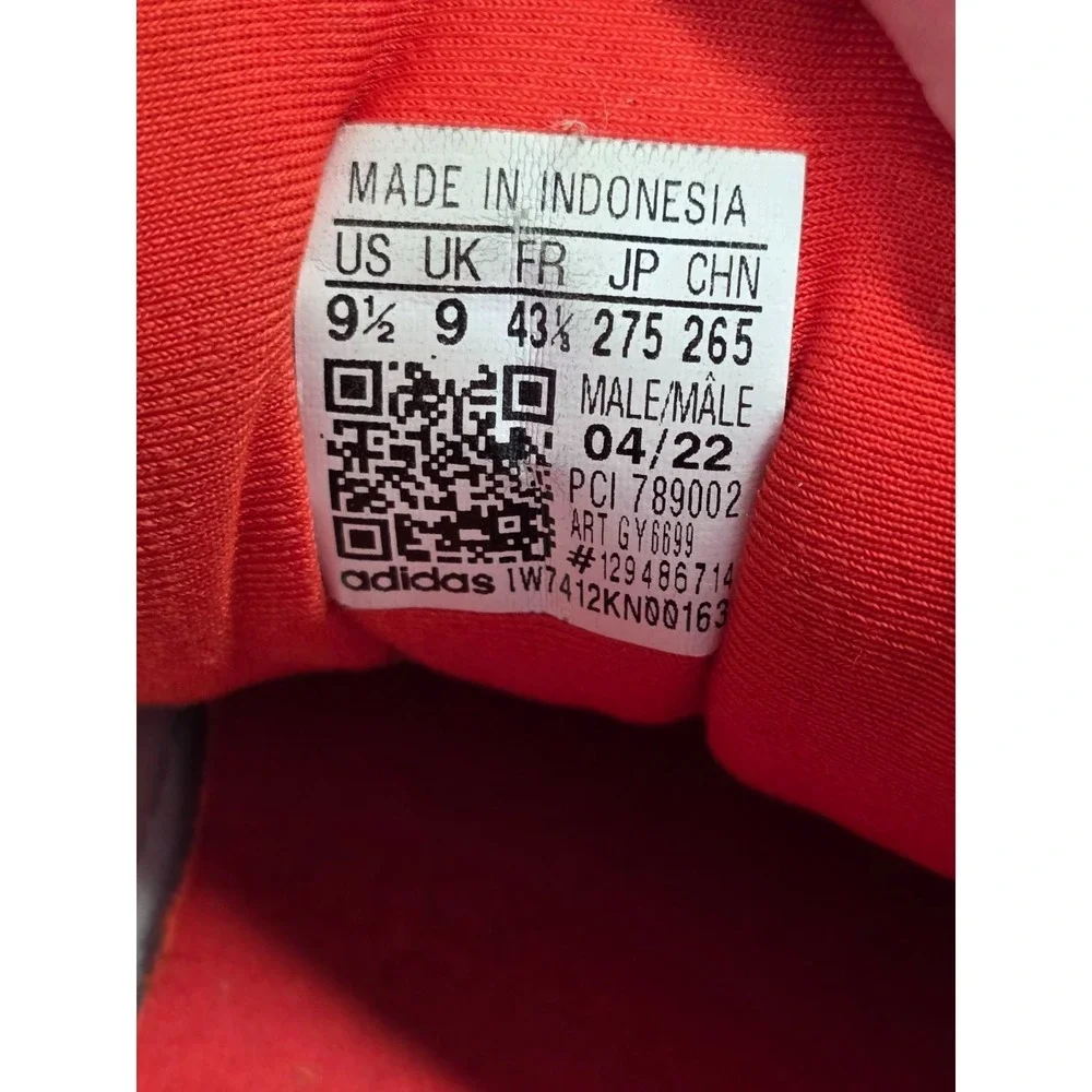 Adidas Originals ZX 22 Boost Men's Sneakers Size 9.5 UK 9 Orange Athletic‎ Shoes